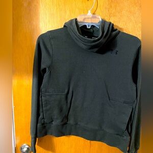 Under Armour women’s M Army Green crop cowl neck:hoodie